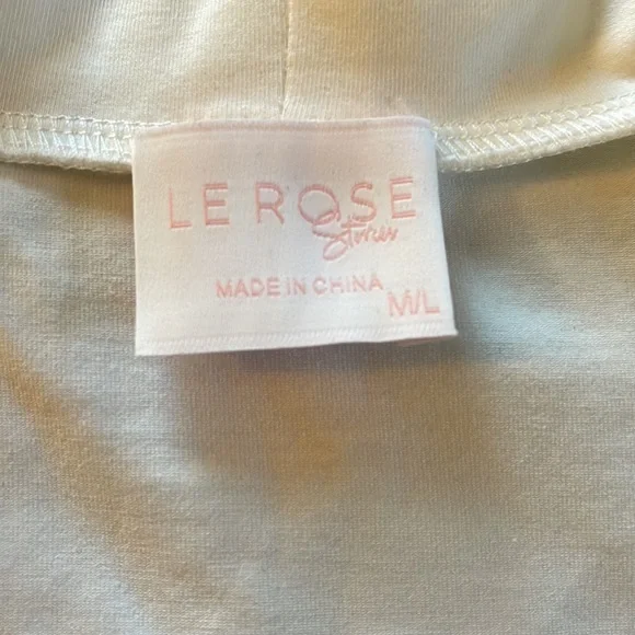 BELLA JERSEY LACE TRIM ROBE by LE ROSE - Picture 6 of 8